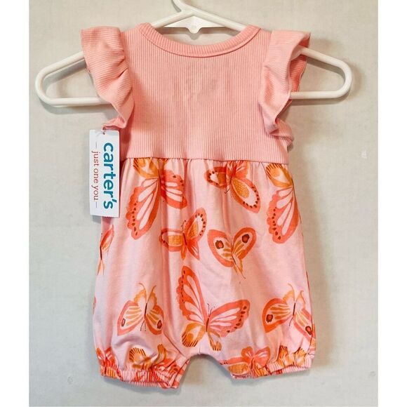 Carter’s Just One You Girls Romper Sz NB NWT - Picture 2 of 4